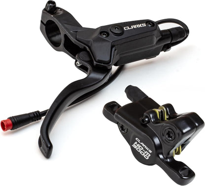 Clarks Cycle Systems HD-M3000 E-Bike Hydraulische Scheibenbremsen Set inkl. Rotoren, Oliven, is-Halterungen, 180/160mm