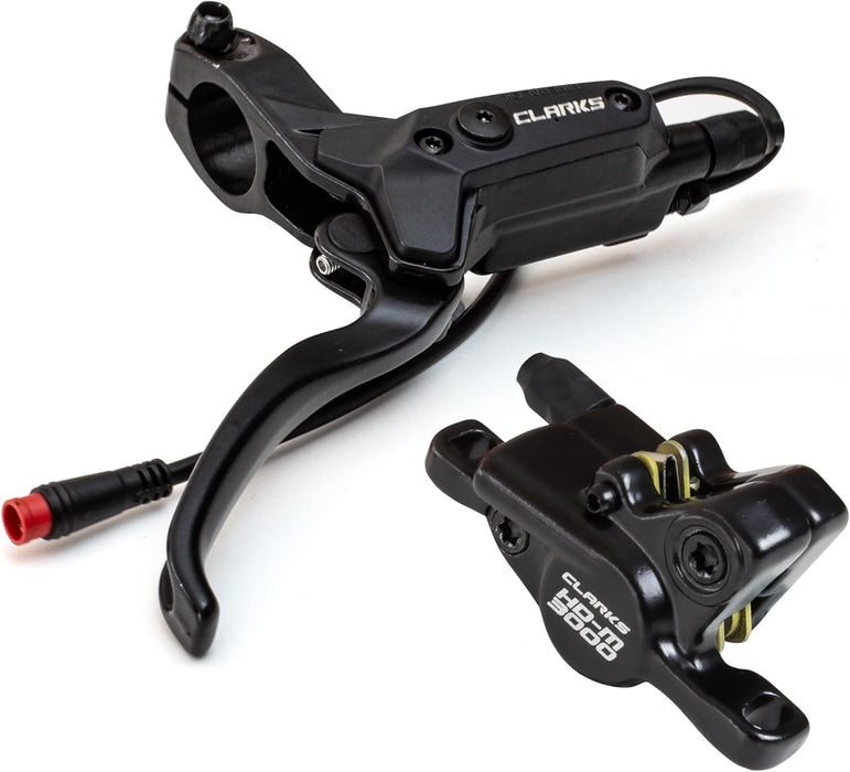 Clarks Cycle Systems HD-M3000 E-Bike Hydraulische Scheibenbremsen Set inkl. Rotoren, Oliven, is-Halterungen, 180/160mm