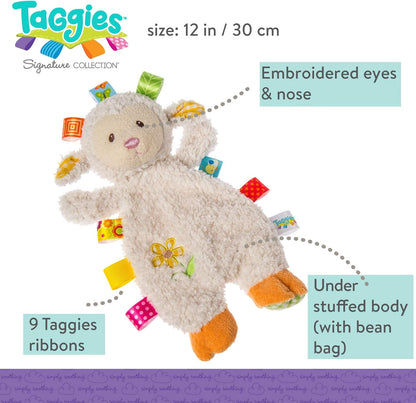 Taggies Lovey Soft Toy, 30-Centimetres, Sherbet Lamb