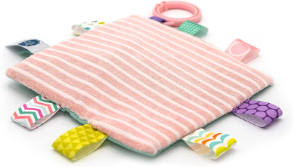 Taggies Crinkle Me Toy with Baby Paper & Squeaker, 16.5 x 16.5-Centimetres, Flora Fawn