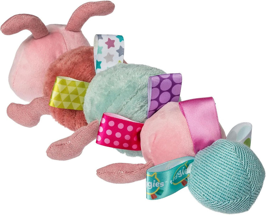 Mary Meyer,41654M, Taggies Plush Stuffed Animal Super Soft Toy with Sensory Tags, 10-Inches, Camilla Caterpillar