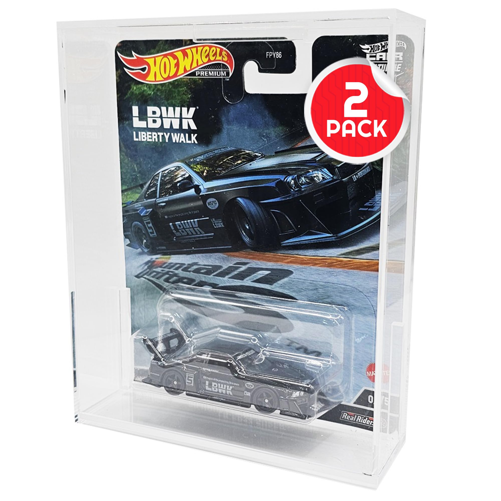Hot Wheels Premium Acrylic Case 2-Pack