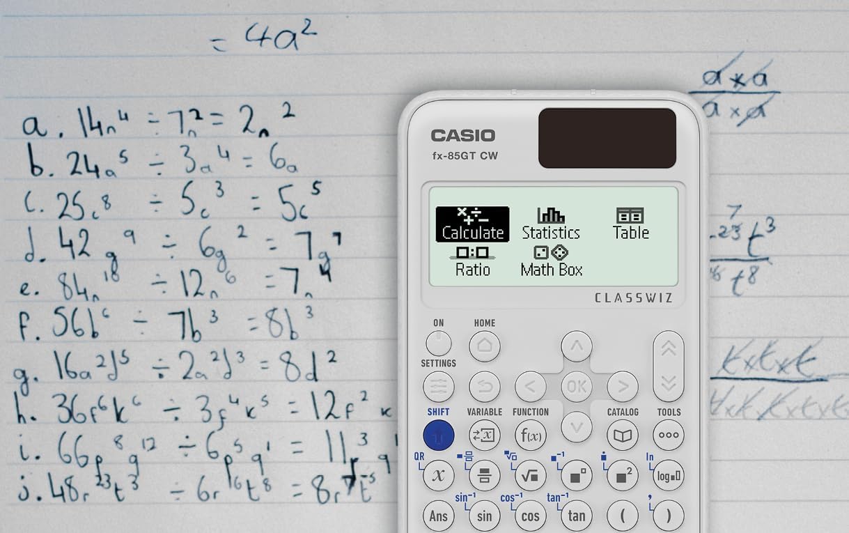 Casio fx-85GTCW White Scientific Calculator