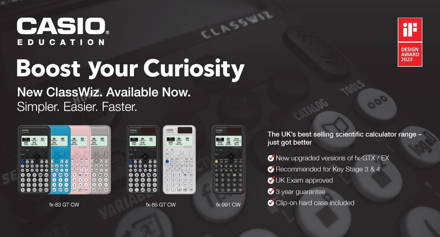 Casio fx-85GTCW White Scientific Calculator