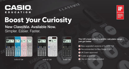 Casio fx-85GTCW White Scientific Calculator