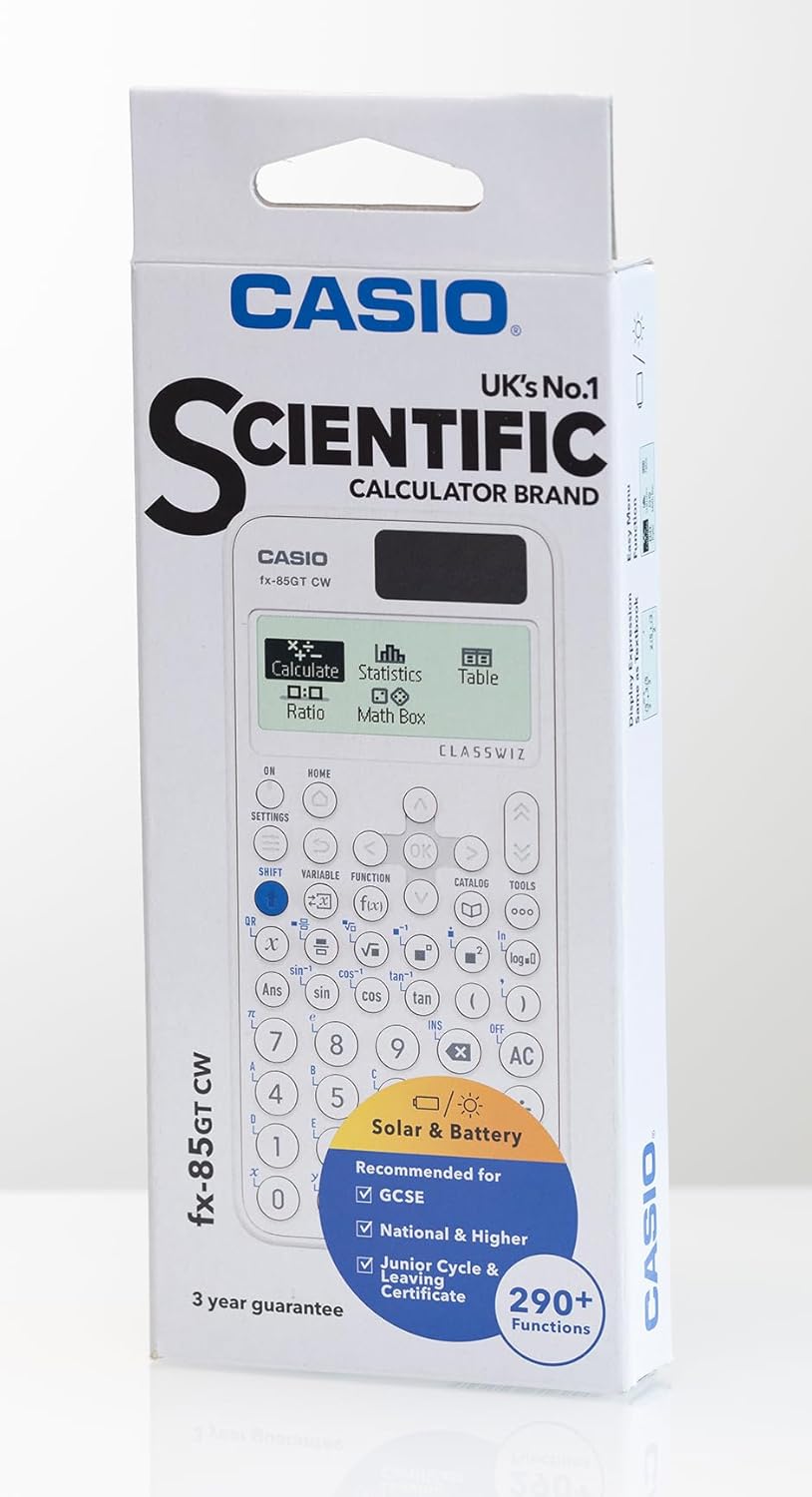 Casio fx-85GTCW White Scientific Calculator