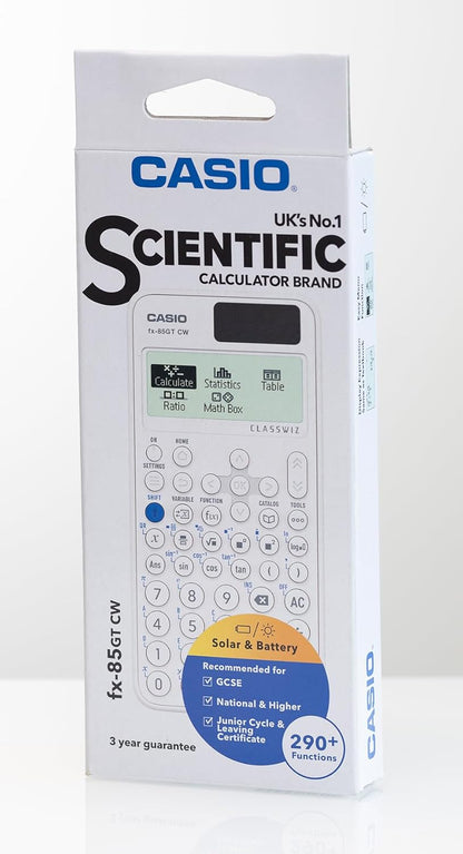 Casio fx-85GTCW White Scientific Calculator