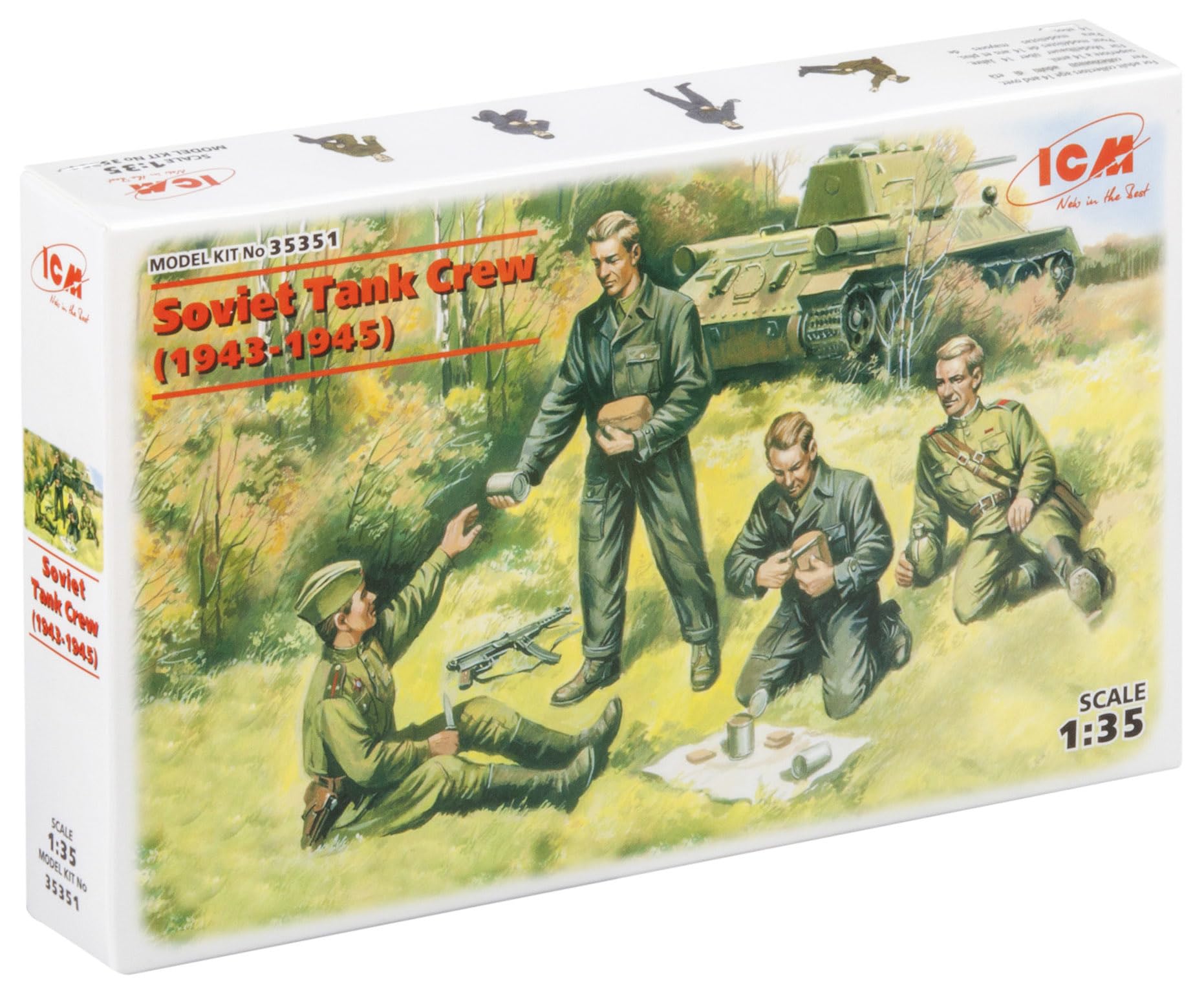 ICM 1:35 - Soviet Tank Crew (1943-1945) 4 Figs