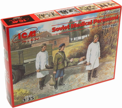 ICM 35551 Soviet Medical Personnel 1943-45 Scala 1:35 Plastic Kit