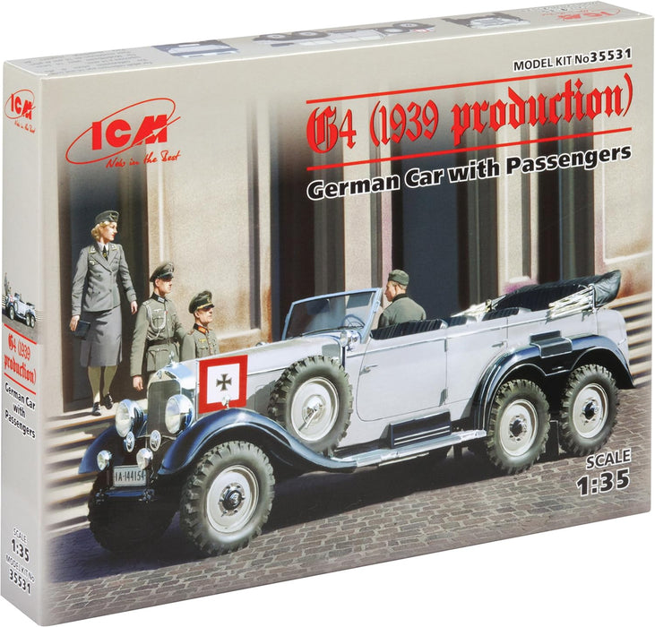 ICM ICM35531 1:35-G4 (1939) German Car w/Passengers