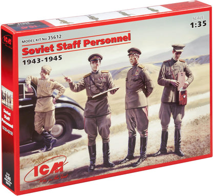 ICM 35612 - 1/35 WWII Soviet Staff Personnel (1939-1945