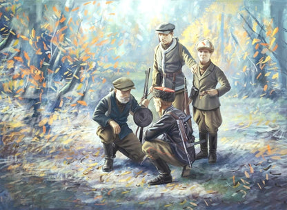 ICM ICM35631 1:35-WWII Soviet Partisans 4 Figs