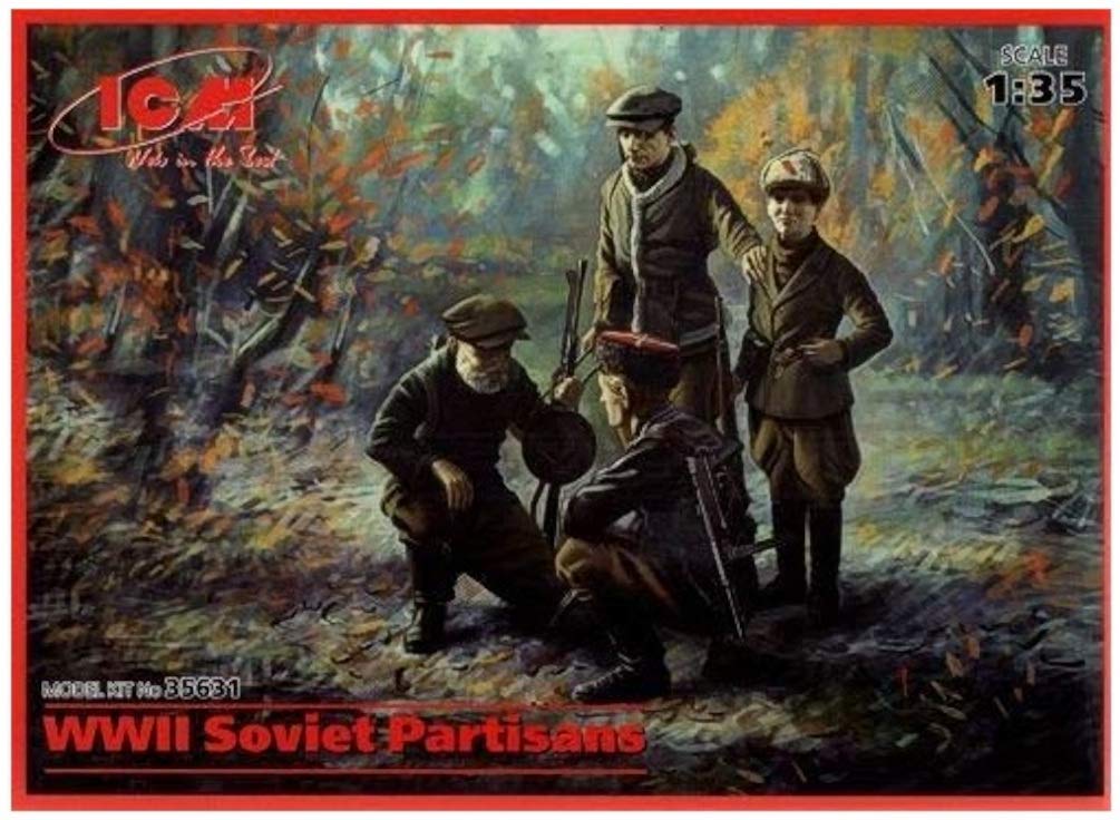ICM ICM35631 1:35-WWII Soviet Partisans 4 Figs