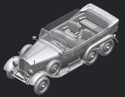 ICM 1/35 Mercedes Typ G4 (1935 production), German Personnel Car model kit # 24011