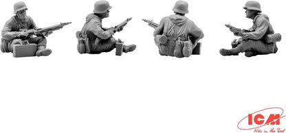 ICM ICM35634 1:35-German Tank Riders (1942-1945) 4 Figs, 0.69 x 1.3 x 5.08 cm