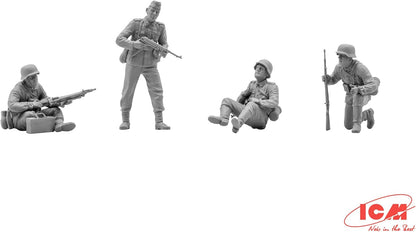 ICM ICM35634 1:35-German Tank Riders (1942-1945) 4 Figs, 0.69 x 1.3 x 5.08 cm