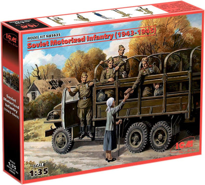 ICM ICM35635 1:35-Soviet Motorized Infantry (1943-1945) 5 Figs