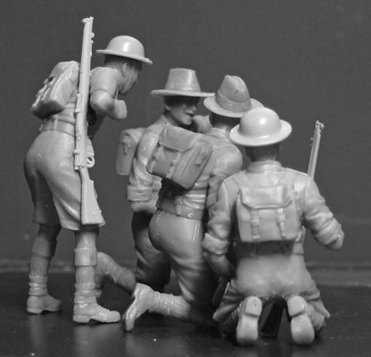 ICM ICM35563 1:35-Gurkha Rifles (1944) 4 Figs,black