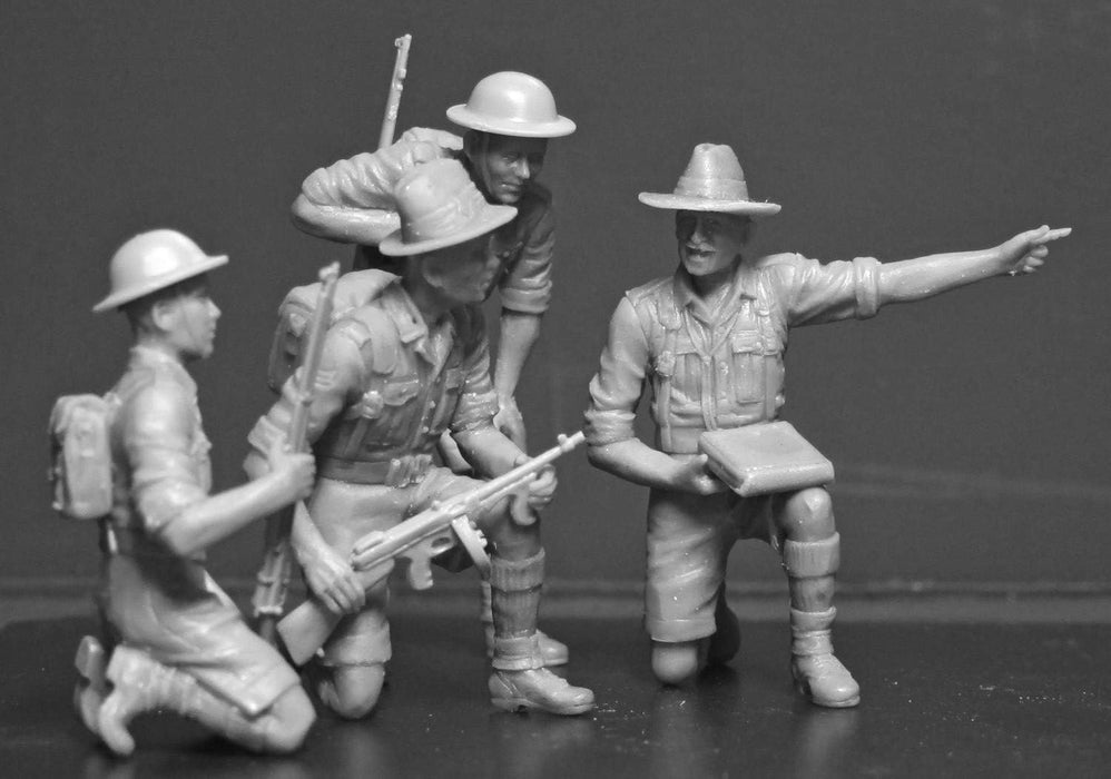 ICM ICM35563 1:35-Gurkha Rifles (1944) 4 Figs,black