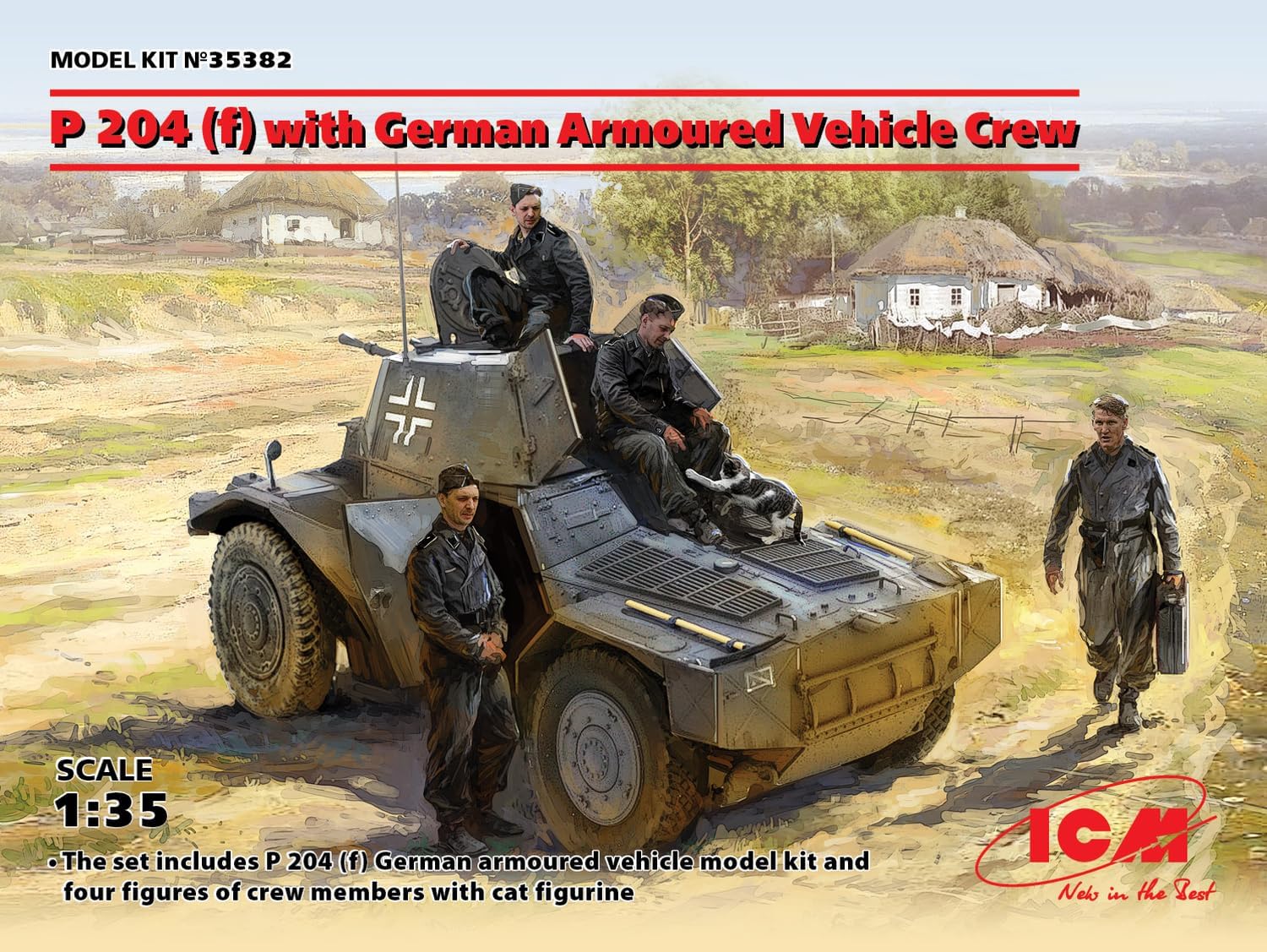ICM 1:35 - P 204 (f) with German Armoured Vehicle Crew