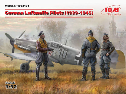 ICM ICM32101 1:32-German Luftwaffe Pilots (1939-1945),Black