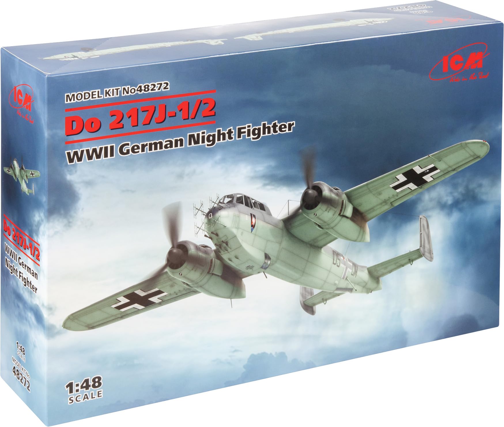 ICM 1:48 Do 217J-1/2 WWII German Night Fighter Model Kit for Adults, Hobbyists, Military History Enthusiasts