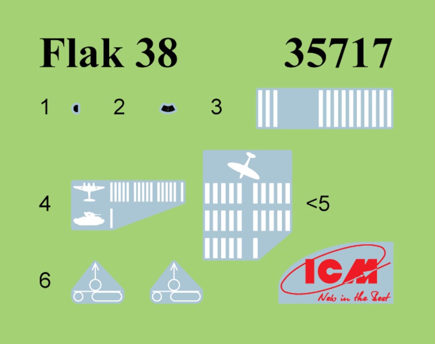 ICM 1:35 Flak 38, WWII German AA Gun