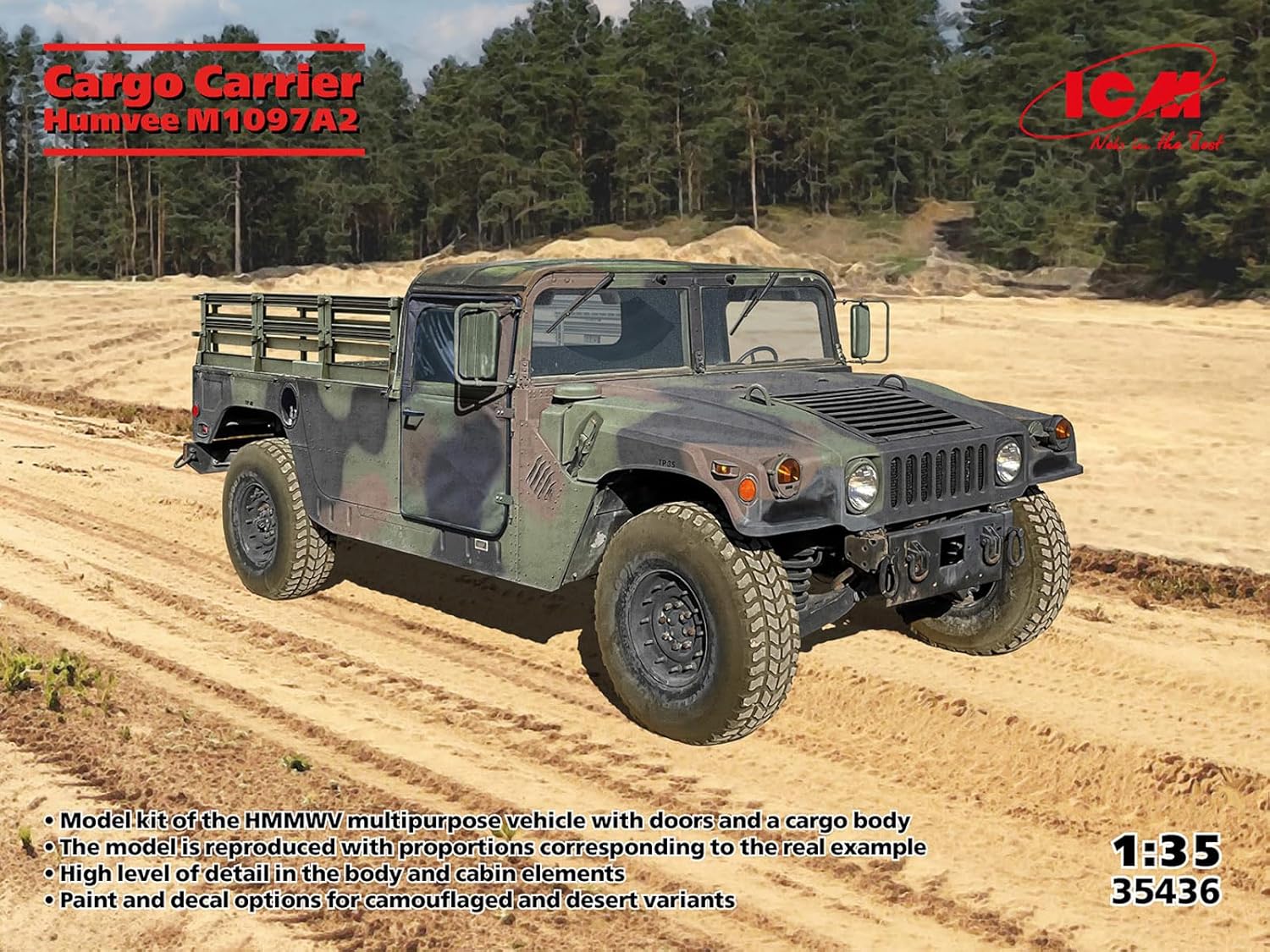 ICM 1:35 Humvee M1097A2 Cargo Carrier