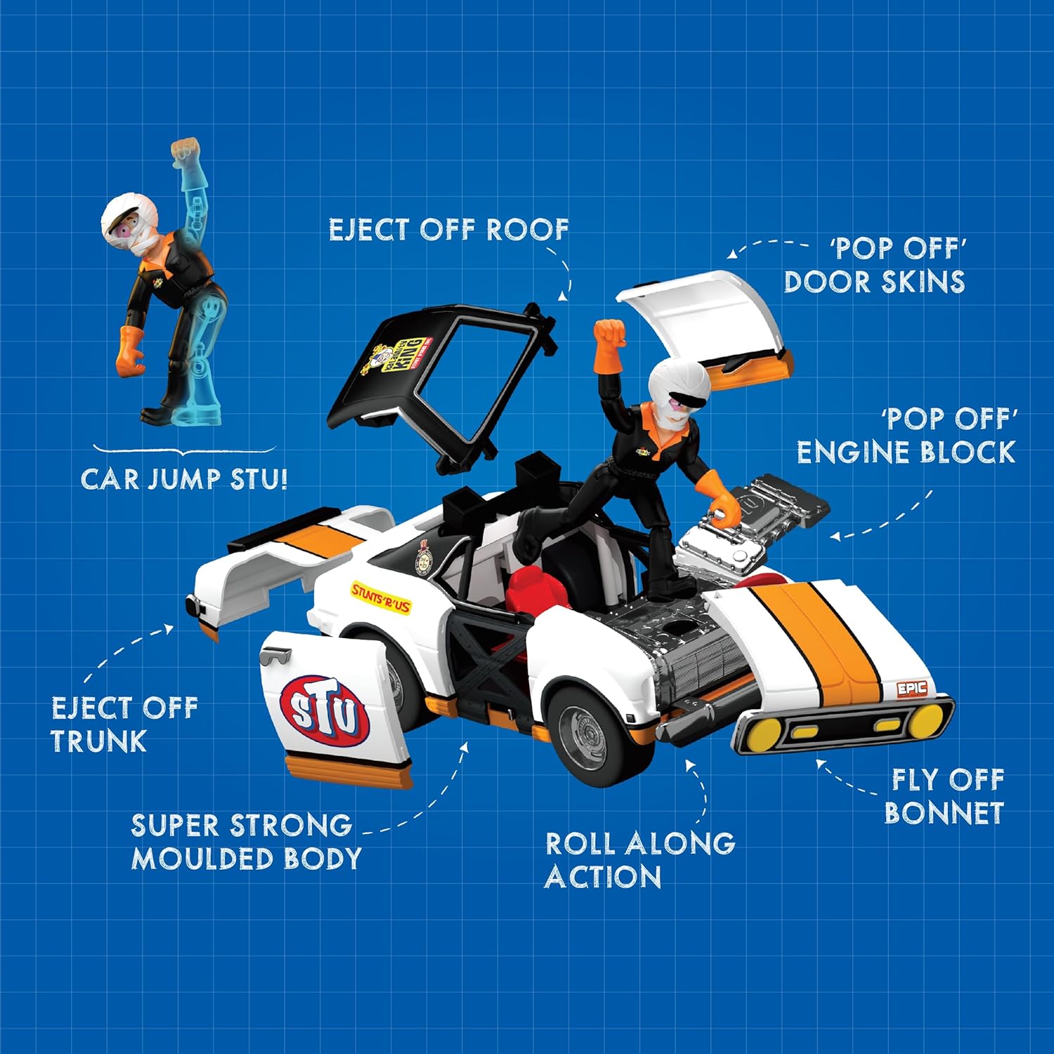 ** Stuntman Stu Jet Blaster Car