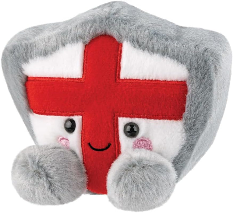 Aurora, 61631, Palm Pals Guardian Shield 5In, Soft Toy, Grey & Red