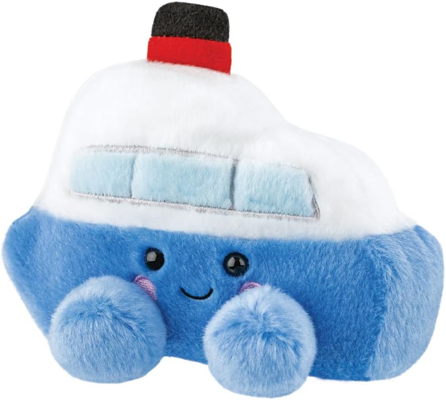 Aurora, 61633, Palm Pals Serenity Boat 5In, Soft Toy, Blue & White