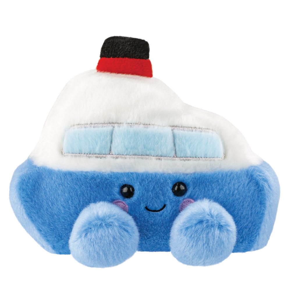 Aurora, 61633, Palm Pals Serenity Boat 5In, Soft Toy, Blue & White