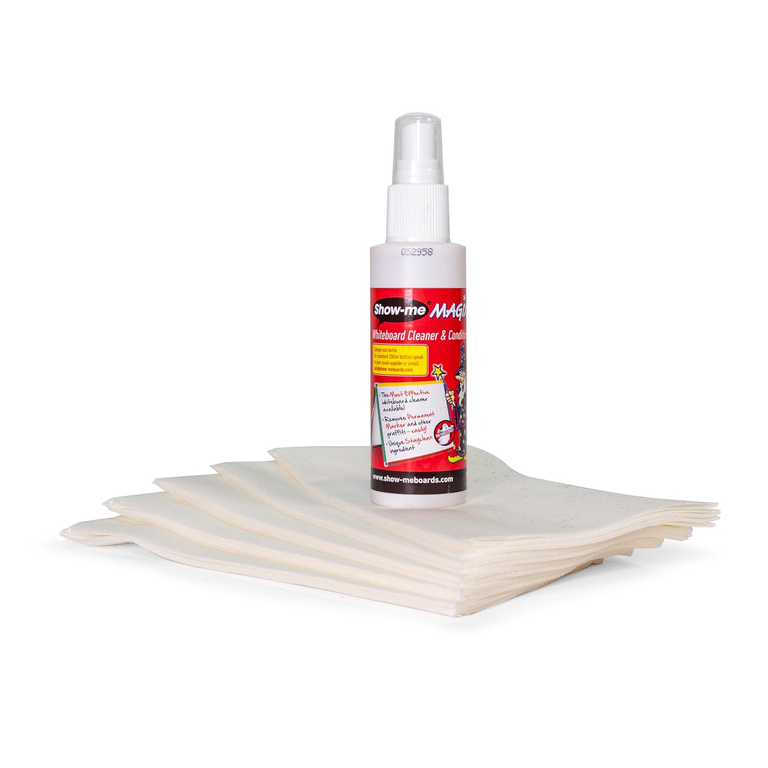 Show-me Whiteboard cleaning kit | Sprays | Pens | Eraser | Cloths | Keep whiteboards sparkling clean