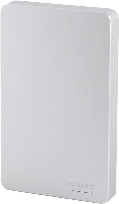 Q-Connect Portable External Hard Drive 2TB with USB Cable Silver KF18084