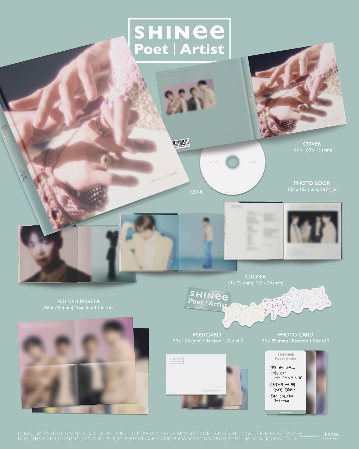 Poet / Artist Photo Book Version incl. Fluffy SHINee, Music NFC Mini-Postcard, Sticker + Photocard