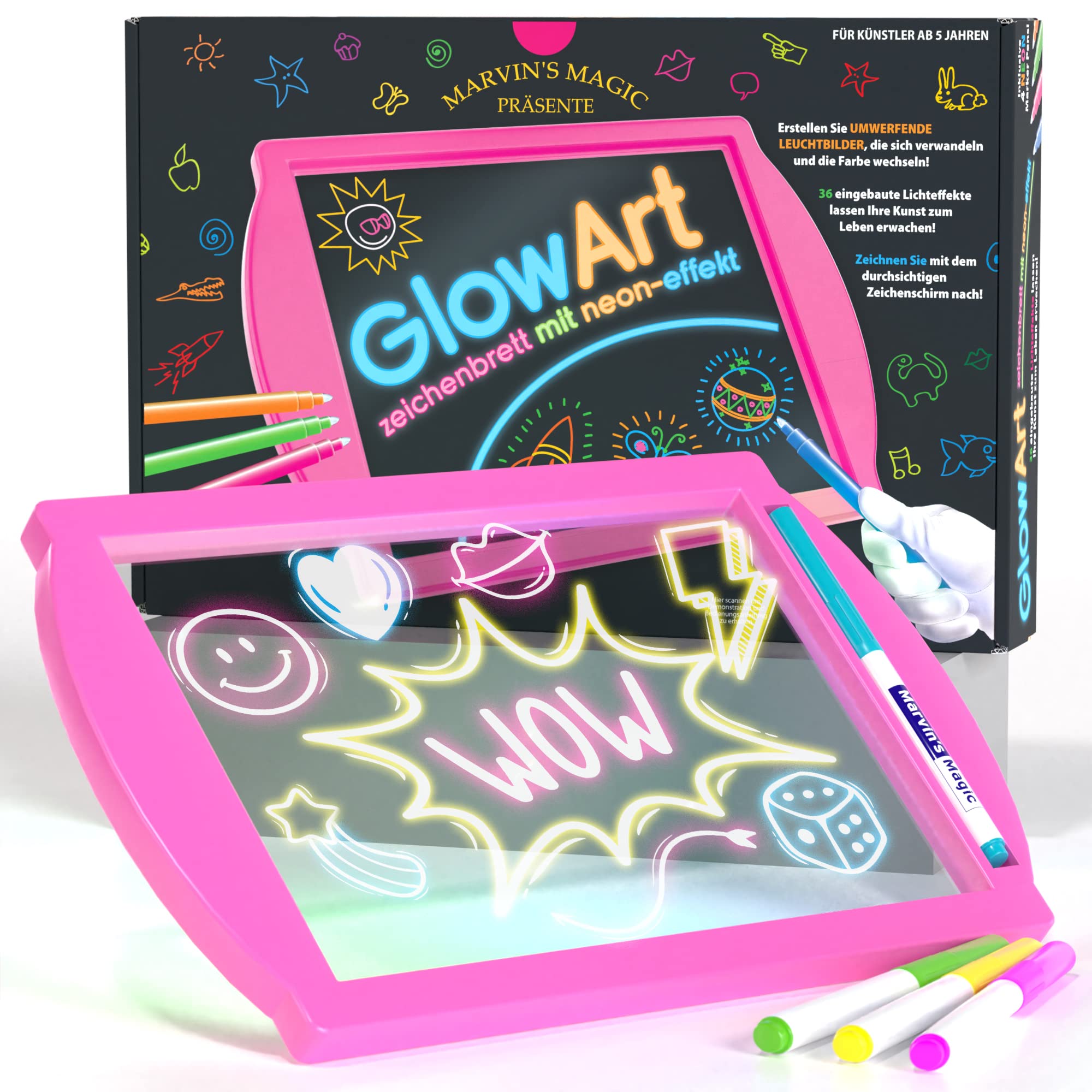 Marvins Magic - Glow Art - Pink