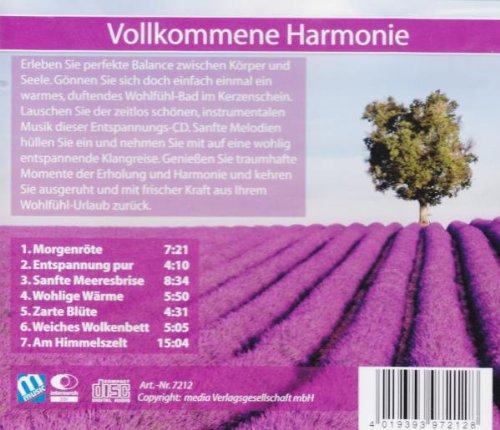 Vollkommene Harmonie, Audio-CD