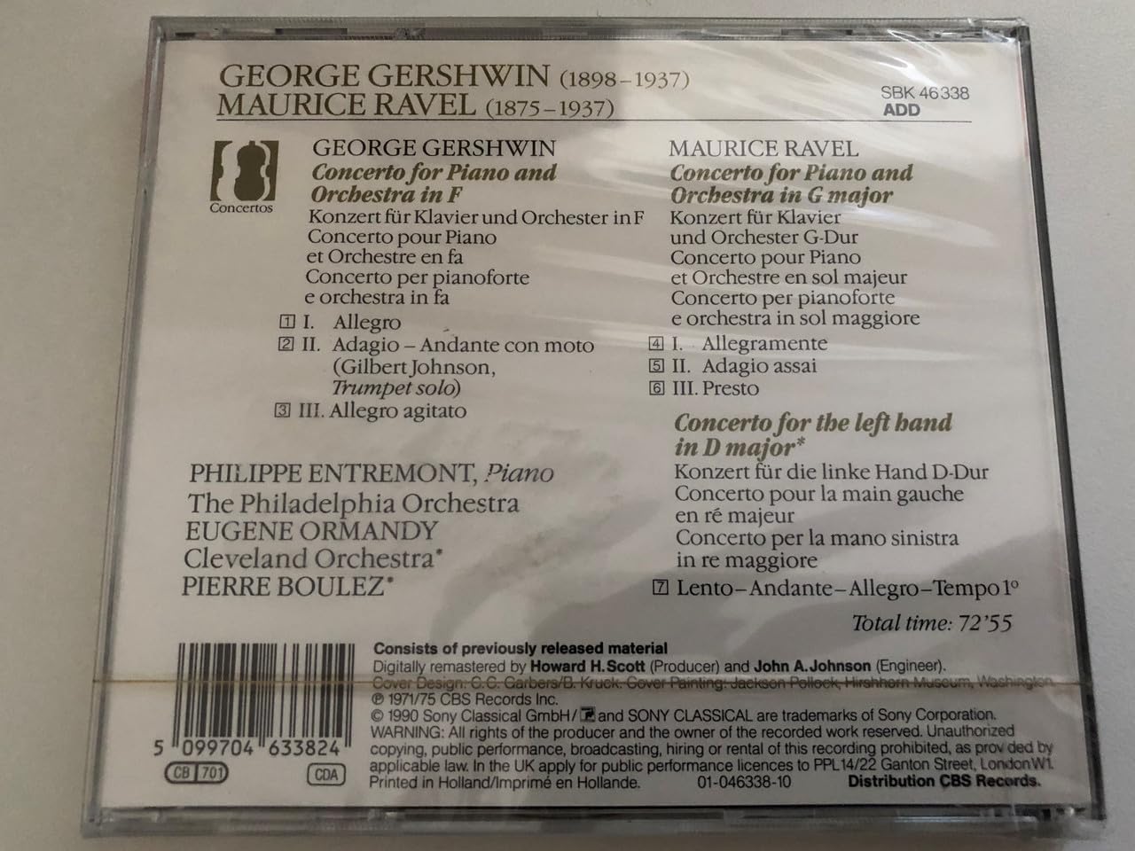 GERSHWIN: Piano Concerto in F + RAVEL: The 2 Piano Concertos