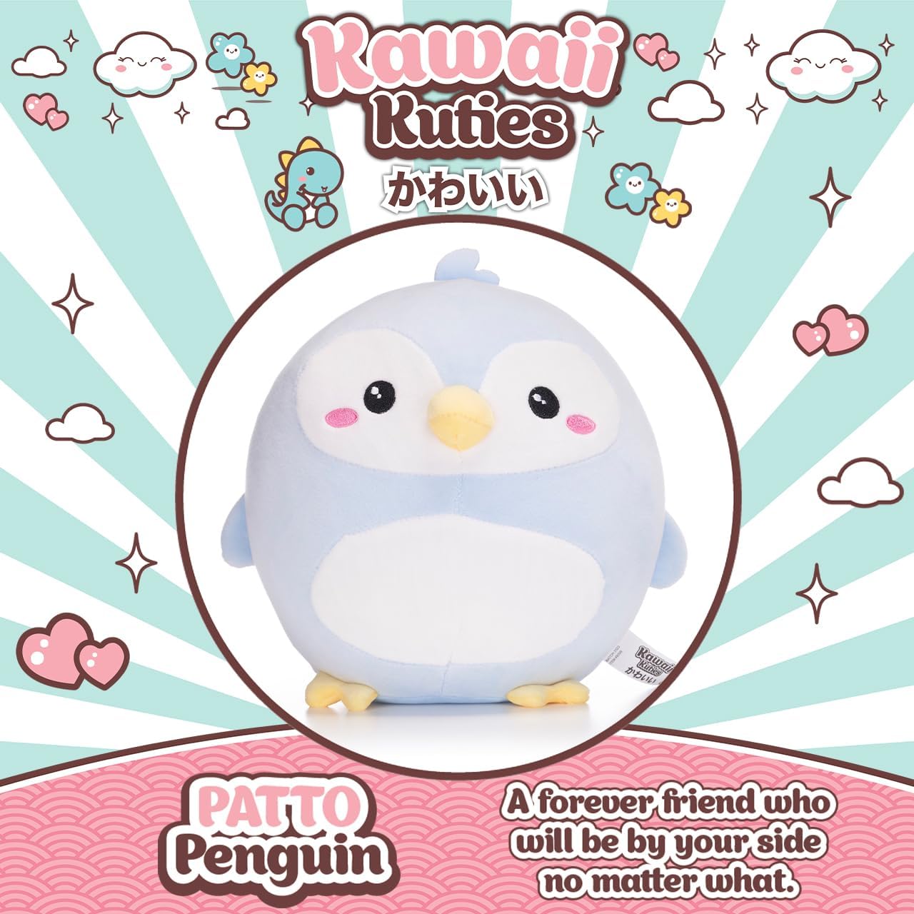 Kawaii Kuties 9.5" (24cm) Patto the Penguin Soft Squishy Plush Toy