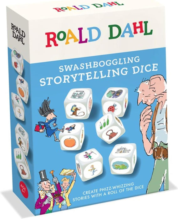 Roald Dahl Swashboggling Storytelling Dice, Creative Story Game, White