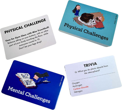 Roald Dahl Matilda The Extraordinary Challenges Board Game, Family Game, 2-4 Players, Mental and Physical Challenges