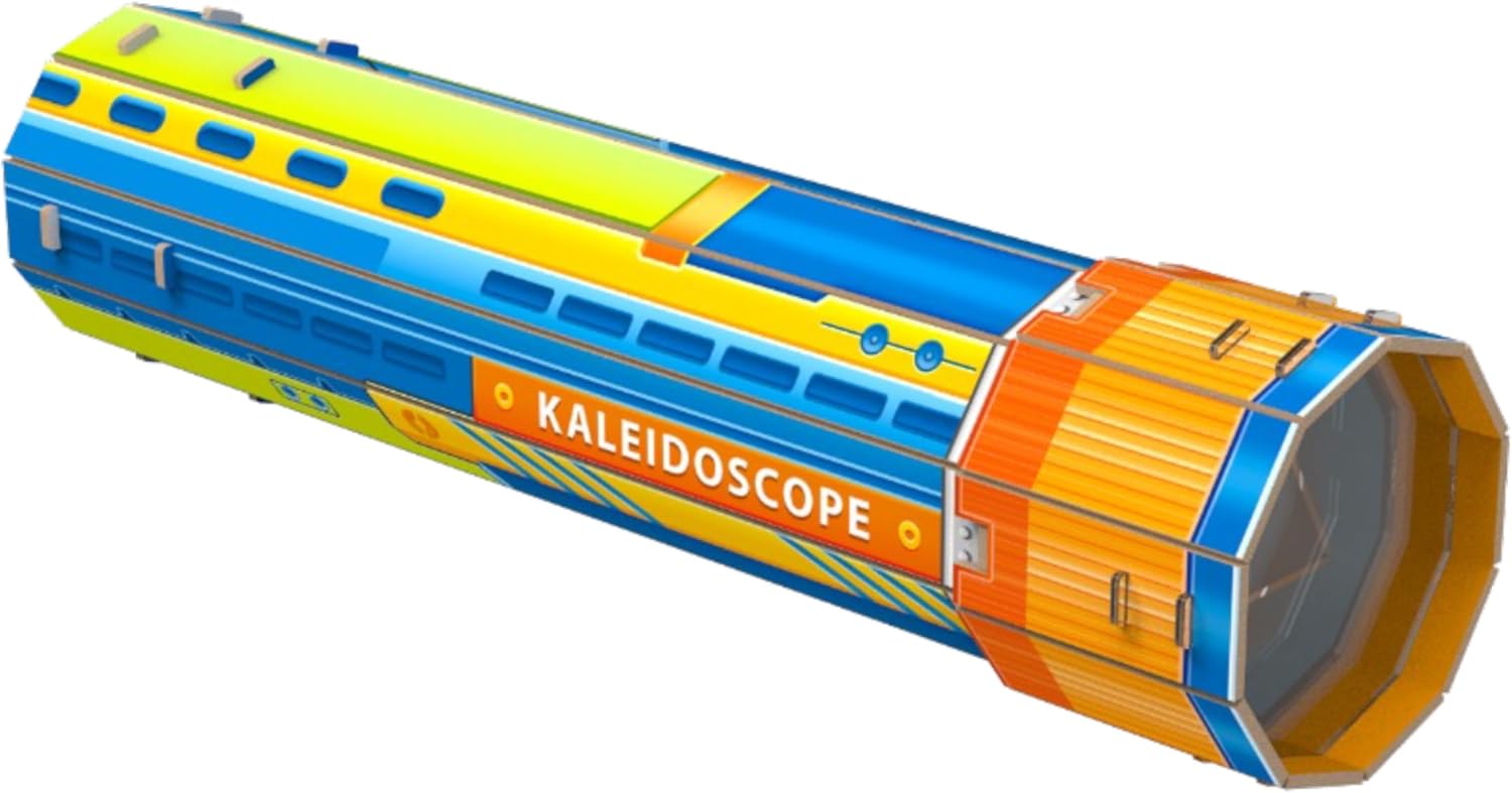 University Games National Geographic Build Your Own Kaleidoscope, STEAM Education Science Toy, Ages 5+
