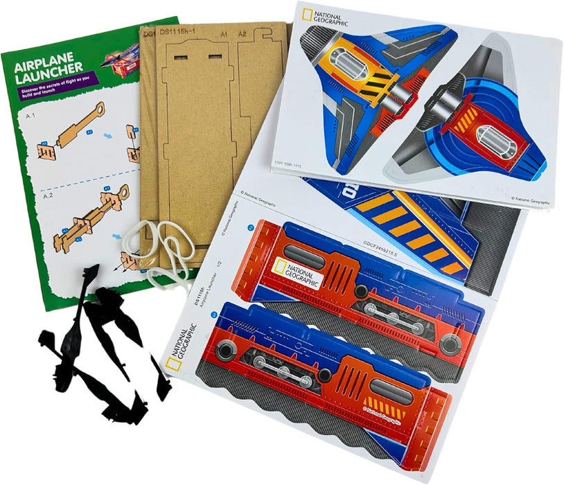 National Geographic Build Your Own Aeroplane Launcher STEAM Educational Kit