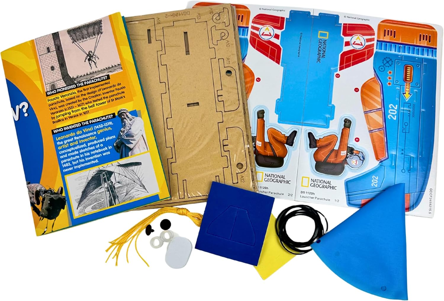 National Geographic Build Your Own Parachute Launcher Educational Kit