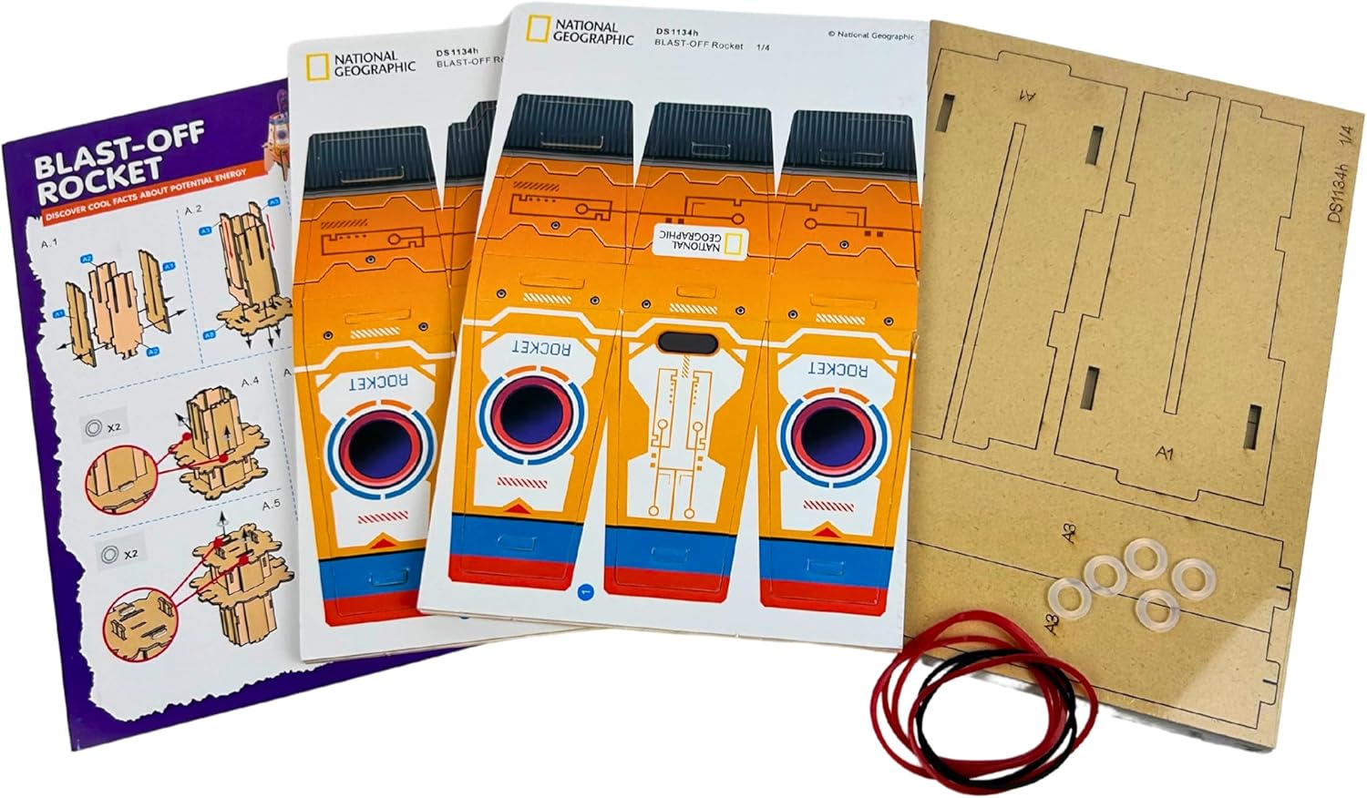 National Geographic Build Your Own Blast Off Rocket Educational Kit