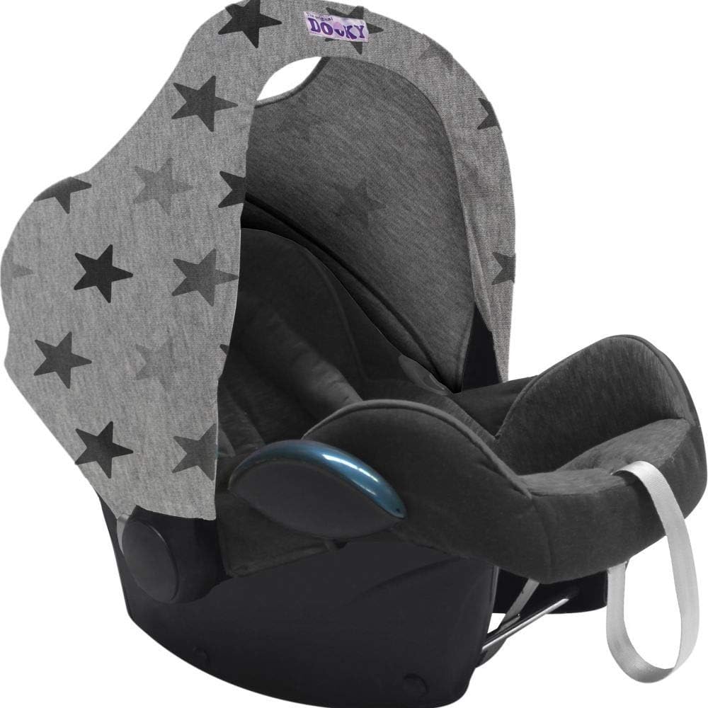 Originele Dooky voor babyschaal, kinderwagen en buggy (universele pasvorm met klittenband, UV-bescherming SPF 40+