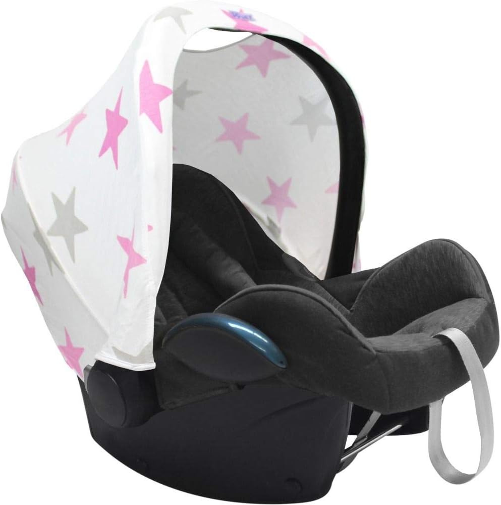 Originele Dooky voor babyschaal, kinderwagen en buggy (universele pasvorm met klittenband, UV-bescherming SPF 40+