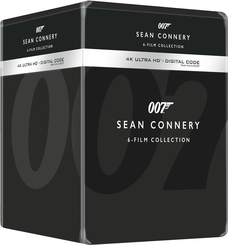 007 JAMES BOND SEAN CONNERY LIBRARY CASE COLLECTION 6 FILM (4K Ultra HD + Blu-ray