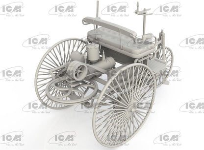 ICM - 1:24 Benz Patent-Motorwagen 1886 (EASY version=plastic wheel-spokes) - Modellbausatz - Auto - Historisch - Sammler ab 14 Jahren