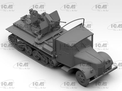 ICM - Maquette Camion Sd.kfz.3b With Flak 38 Truppenluftschutzwagen |icm|35455| 1:35 Maquette Char Promo